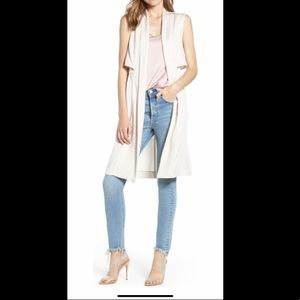 Light pink long vest